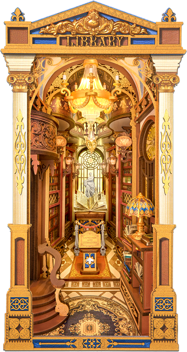 Robotime Book Nook - Library of Wonders
