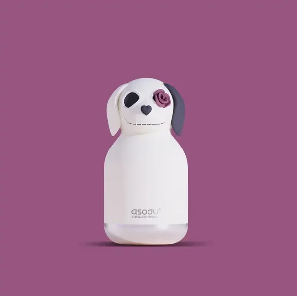 Asobu Drinkfles RVS - Spookie - Undead Dog
