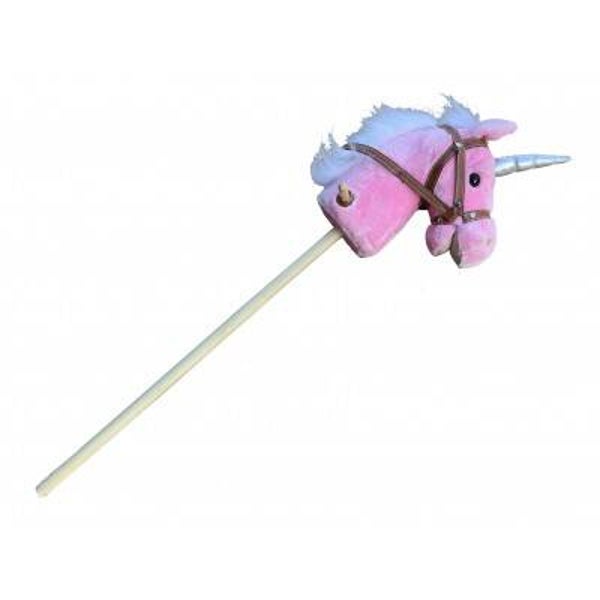 Kalid Medieval - Pluche Stokpaard Unicorn Roze