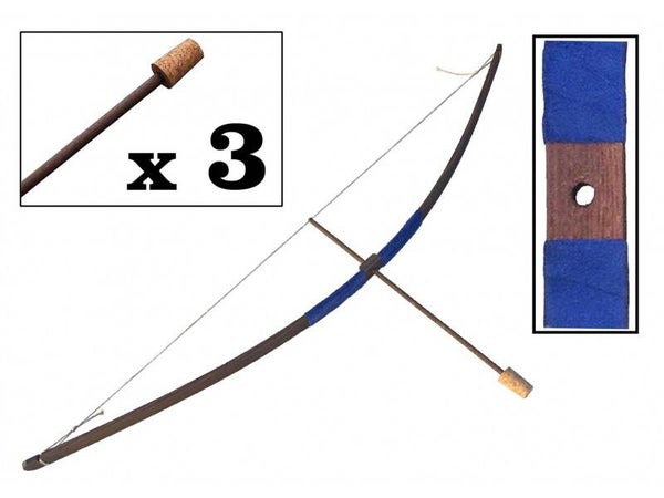Kalid Medieval - Houten Pijl en Boog - Donker Blauw