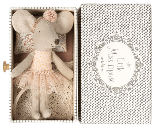 Maileg - Ballerina muis in ligbed, Dance mouse in daybed, Little sister