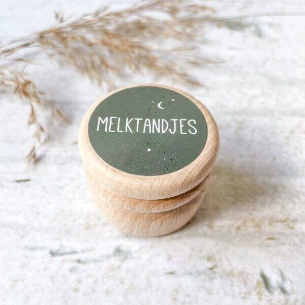 Fien & Feau - Melktandendoosje - Heelal Donkergroen