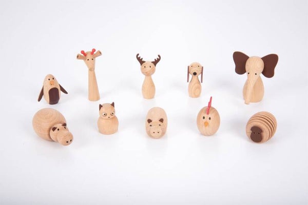 Tickit - Houten Dierenvrienden 10st