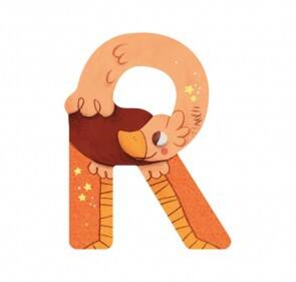 Moulin Roty - Letter R - Oranje