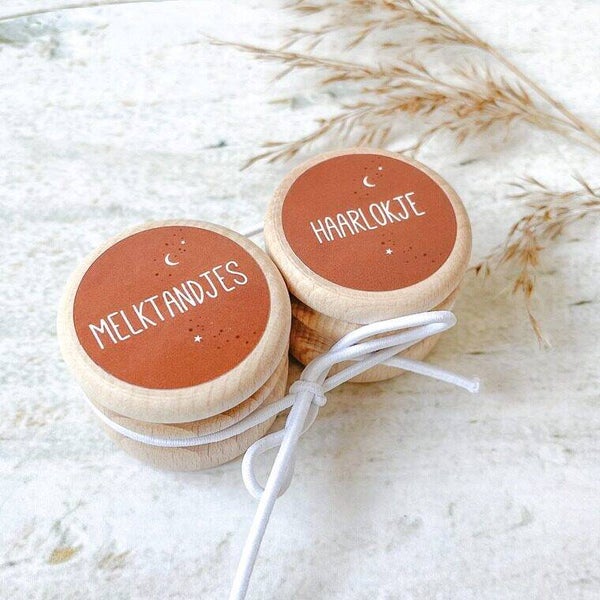 Fien & Feau - Melktandjes & Eerste Haarlokje Bewaardoosje set - Roest