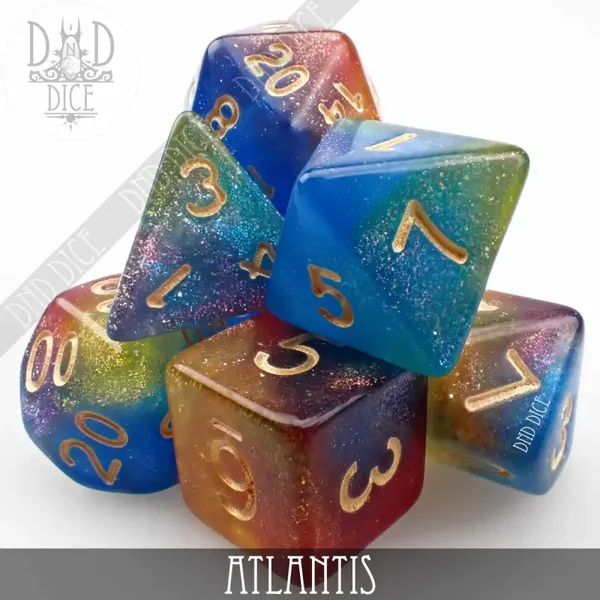 D&D Dice - Atlantis