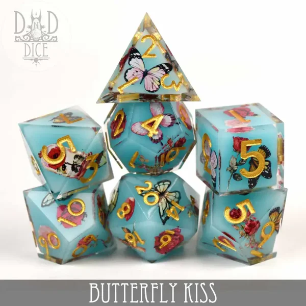 D&D Dice - Butterfly Kiss (Handmade)