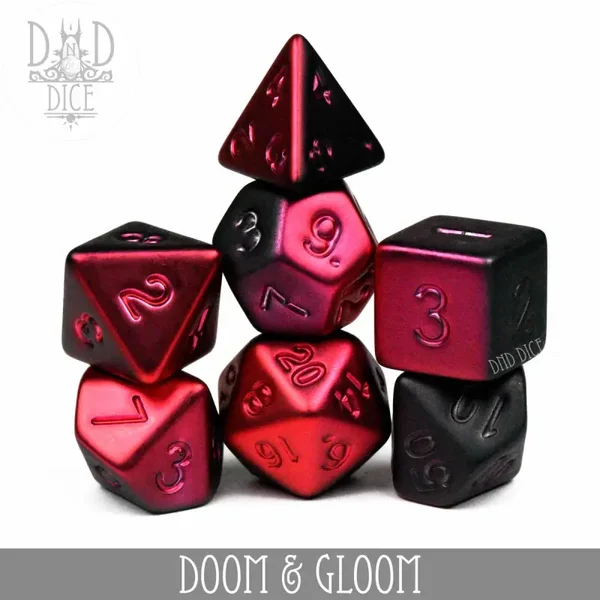 D&D Dice - Doom and Gloom