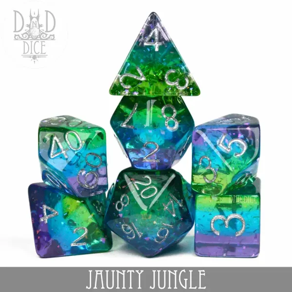 D&D Dice - Jaunty Jungle