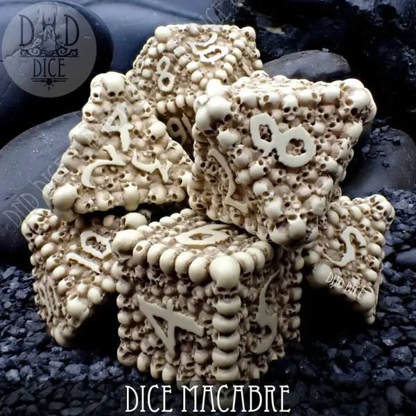 D&D Dice - Q-Workshop - Dice Macabre