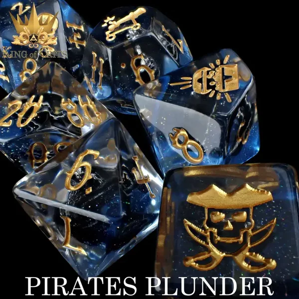 D&D Dice - Pirates Plunder - 11 Dice Set