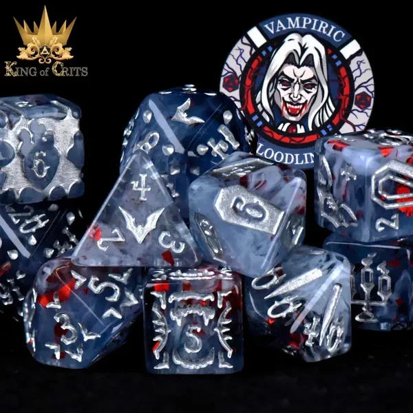 DnD Dice - Vampire Bloodline - 11 Dice Set