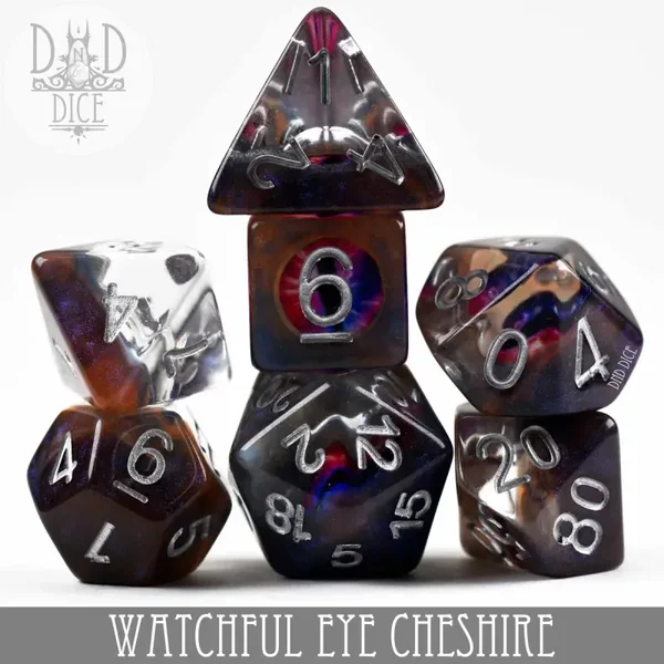 D&D Dice - Watchful Eye - Cheshire