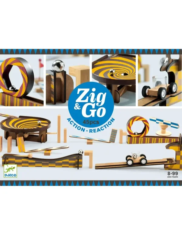 Djeco - Zig & Go Actie Reactiebaan 45-delig