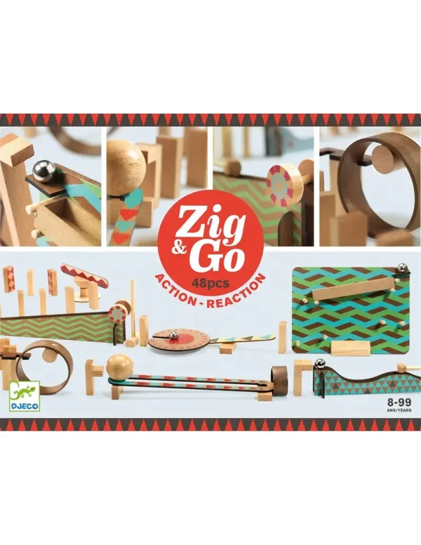 Djeco - Zig & Go Actie Reactiebaan 48-delig