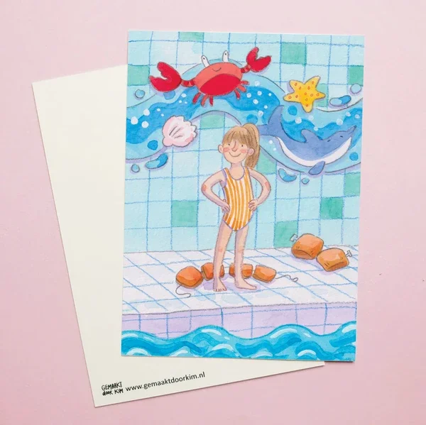Gemaakt door Kim - Afzwemmen meisje