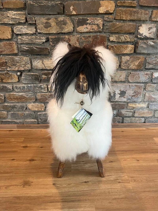 Hocker Alpaka, weiss