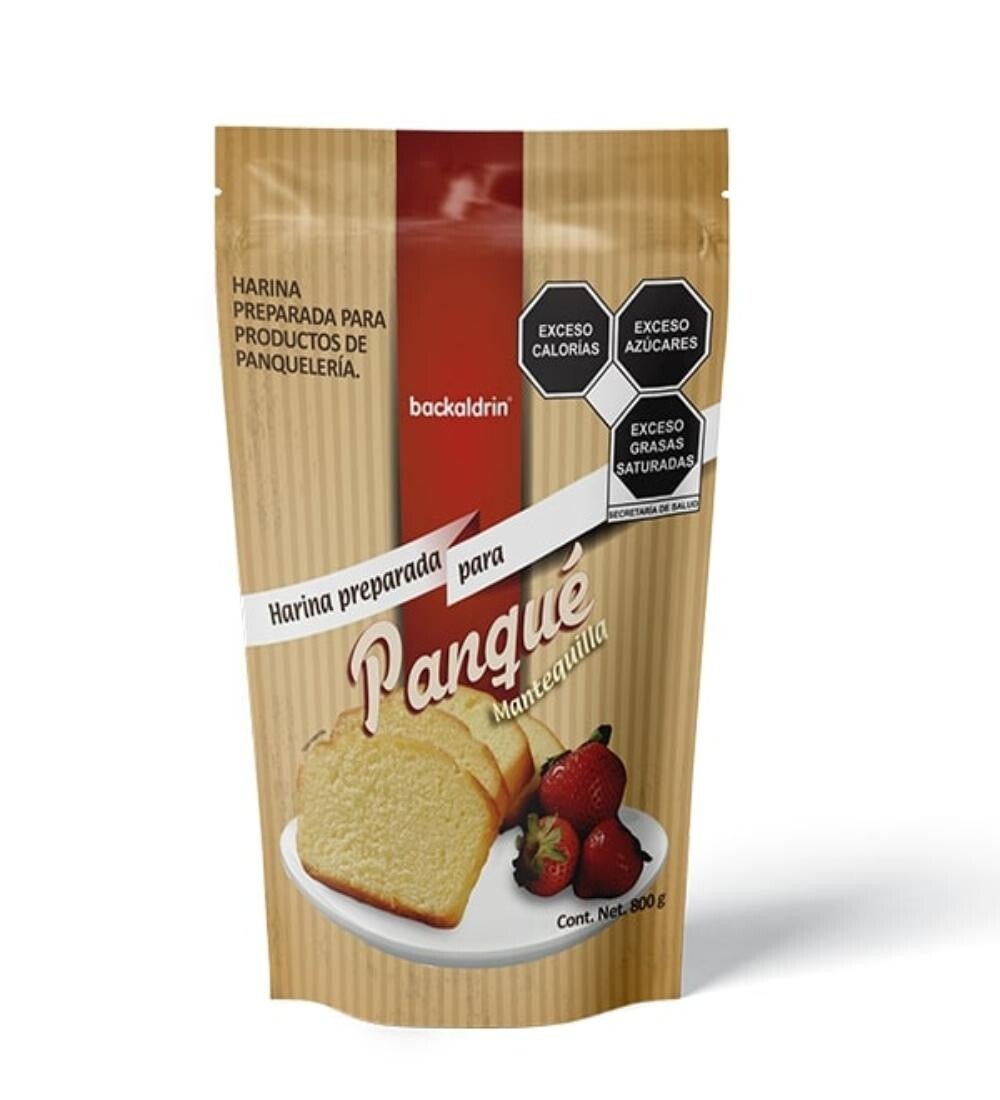 Harina para preparar panqué sabor mantequilla 800 g Backaldrin