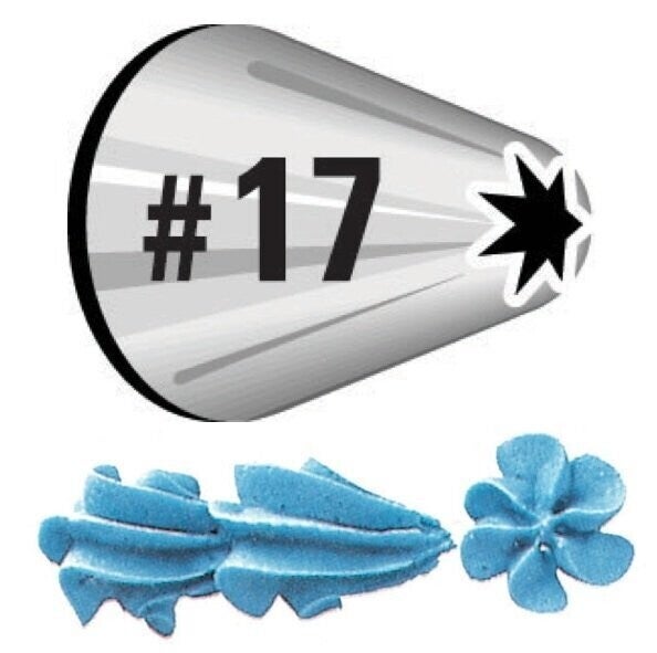 Boquilla Estrella Abierta Wilton #17