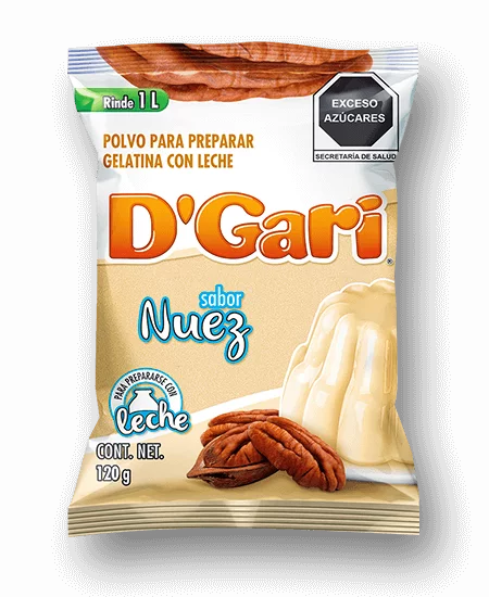 Gelatina D'Gari sabor nuez 120 g