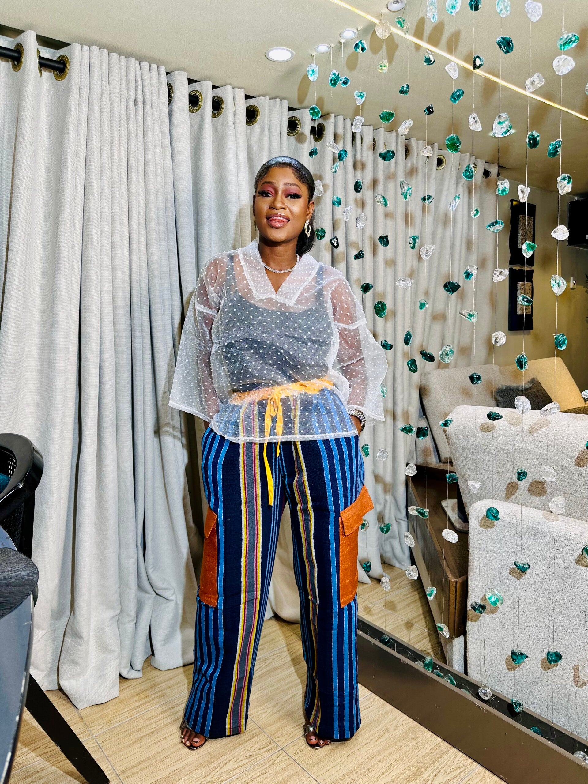 KIRA WHITE SHEER TOP