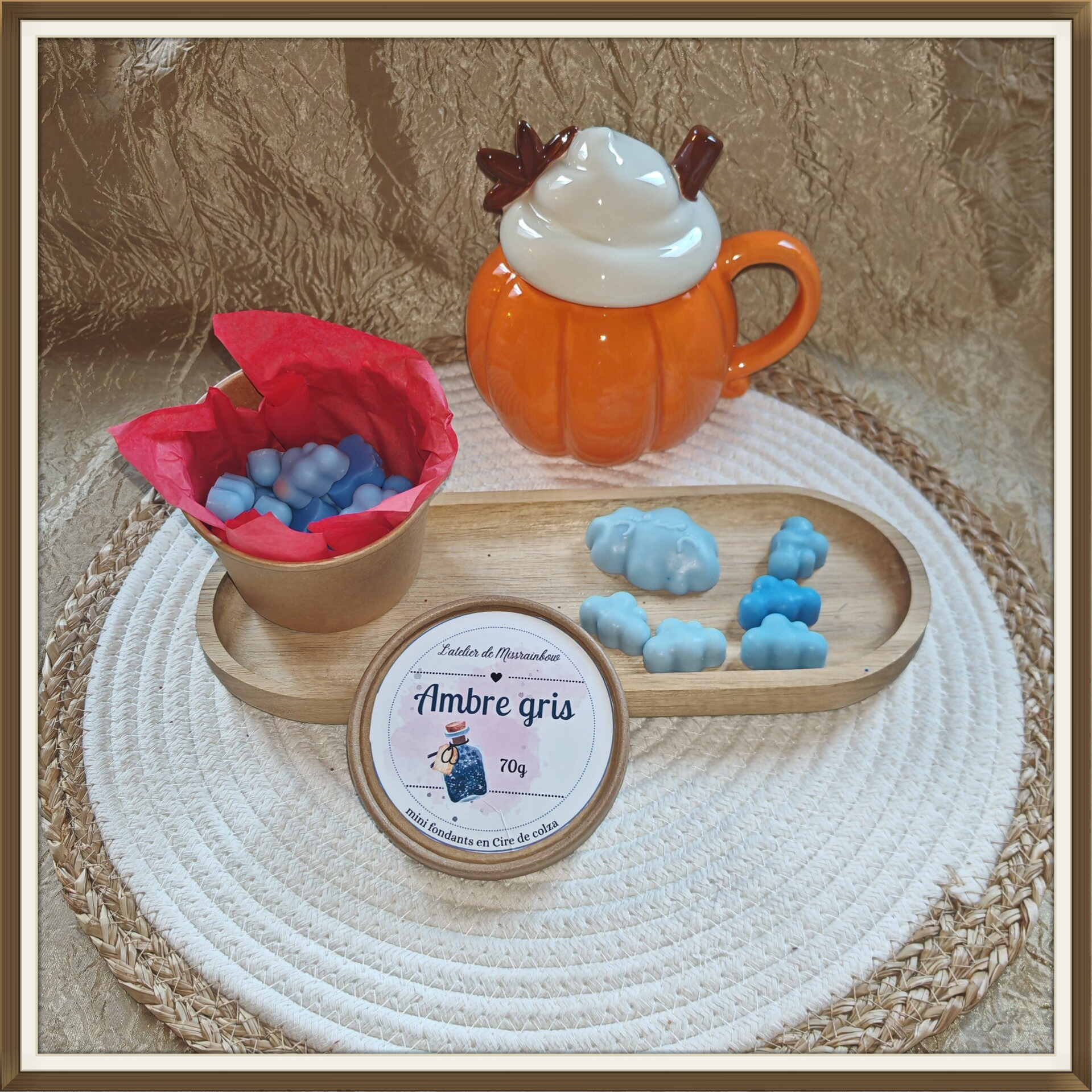 Box fondants parfumés - Ambre gris