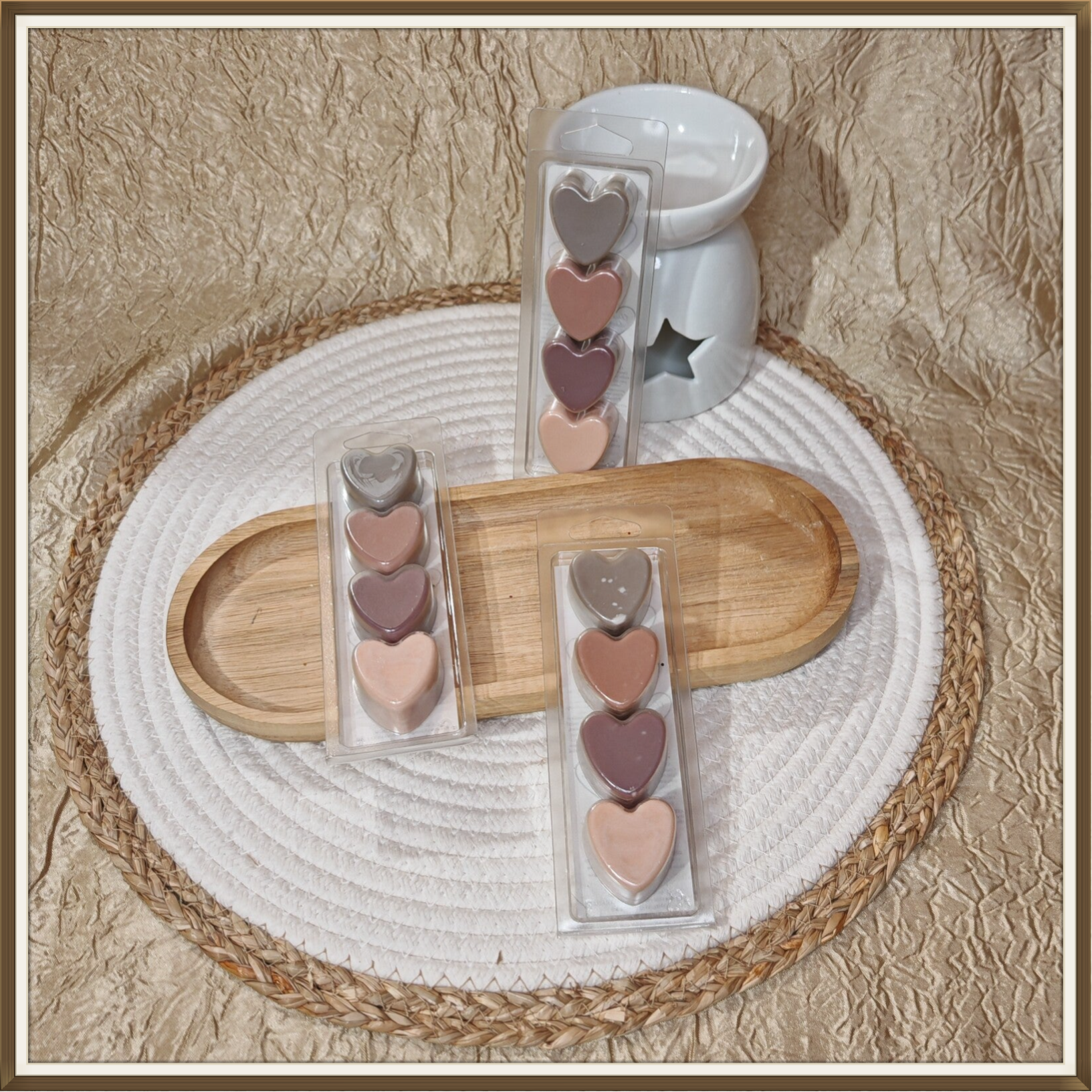 Coffret 4 fondants parfumés Coeurs - Boissons  Chaudes