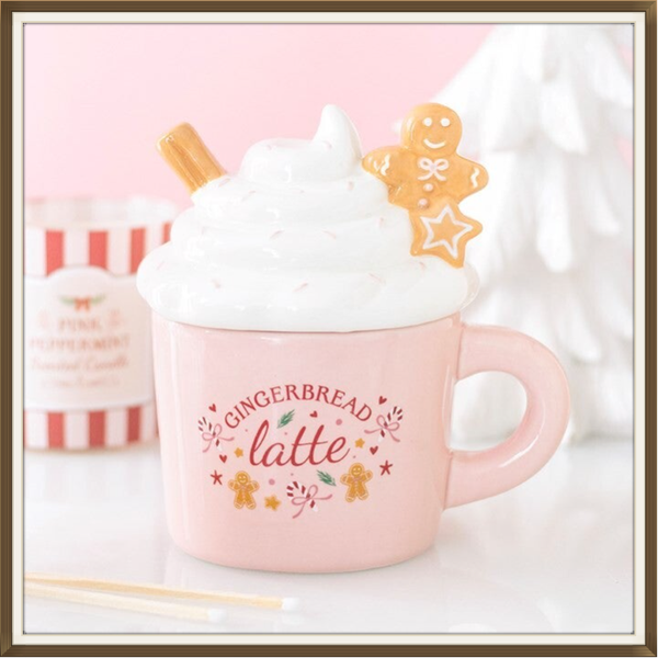 Brule-parfum tasse Gingerbread latte Rose