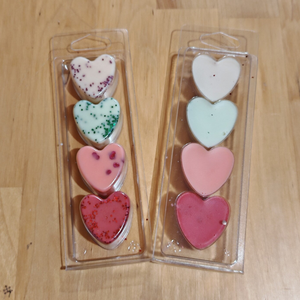 Coffret 4 fondants parfumés Coeurs - Printemps en Fleurs