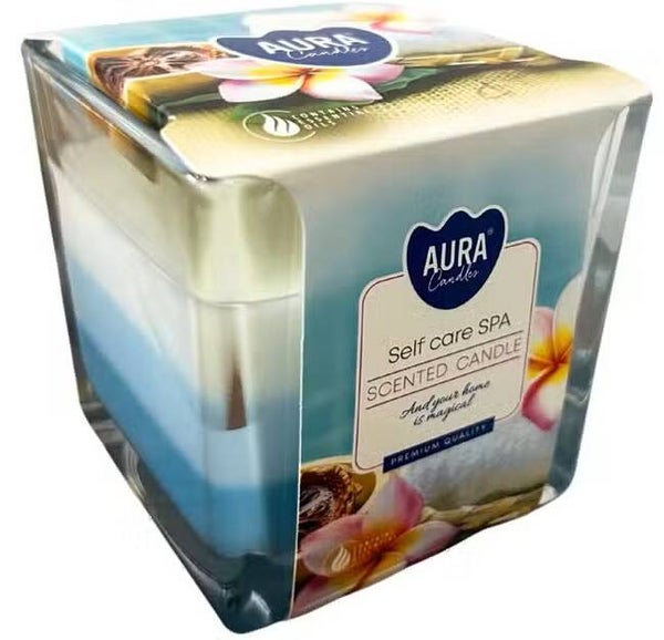 Bougies en pot arc-en-ciel – Spa bien-être