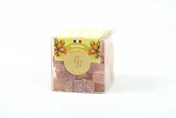 Pâtes de fruits artisanales (100 % Fruits) Mirabelle (Boîte de 180g)
