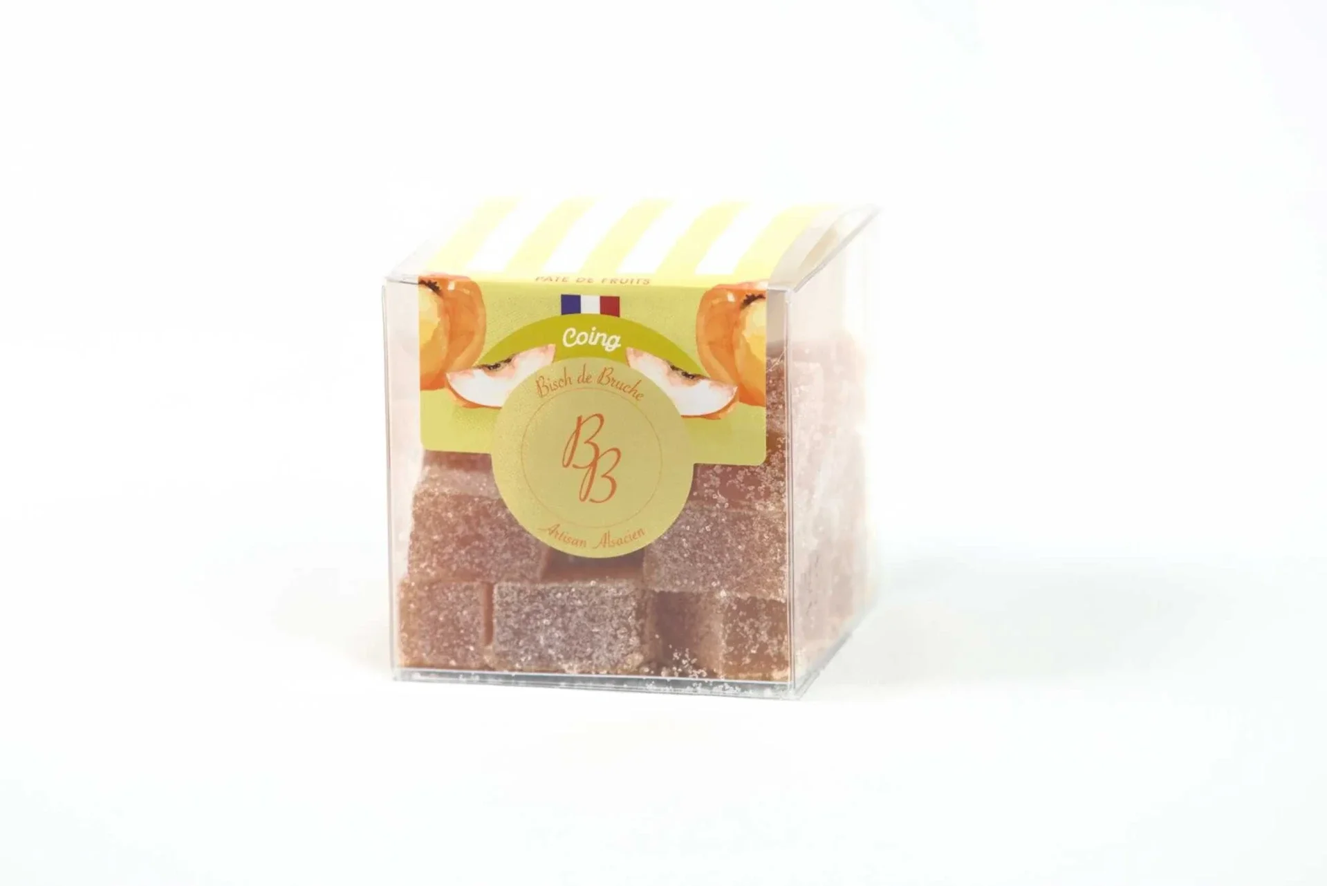 Pâtes de fruits artisanales (100 % Fruits) Coing (Boîte de 180g)