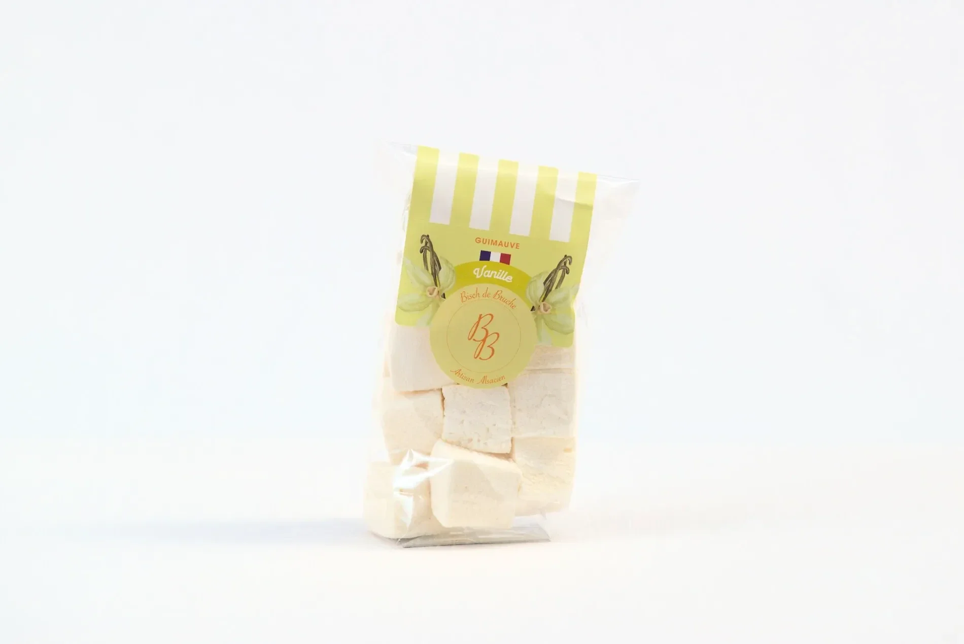 Guimauves artisanales Vanille (Sachet de 50g)  Guimauves artisanales Vanille (Sachet de 50g)