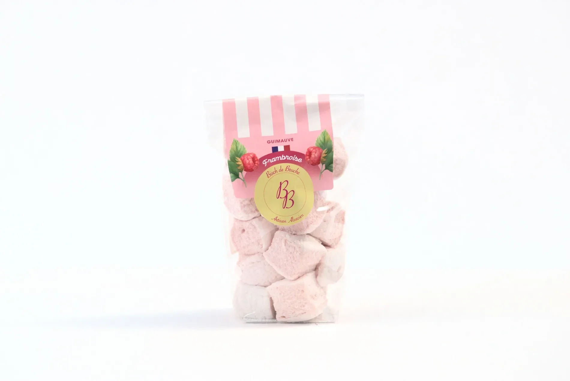 Guimauves artisanales Framboise (Sachet de 50g)