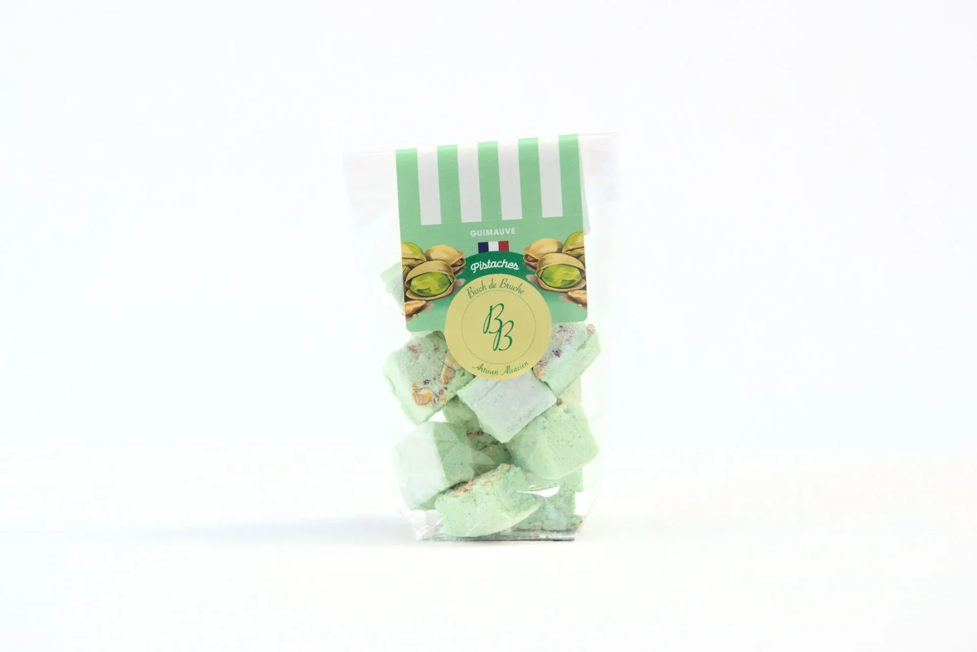 Guimauves artisanales Pistache (Sachet de 50g)