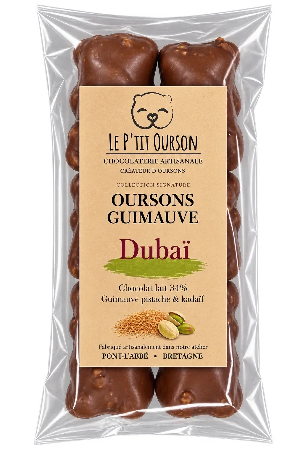 Oursons Guimauves Dubaï – Chocolat lait 34%
