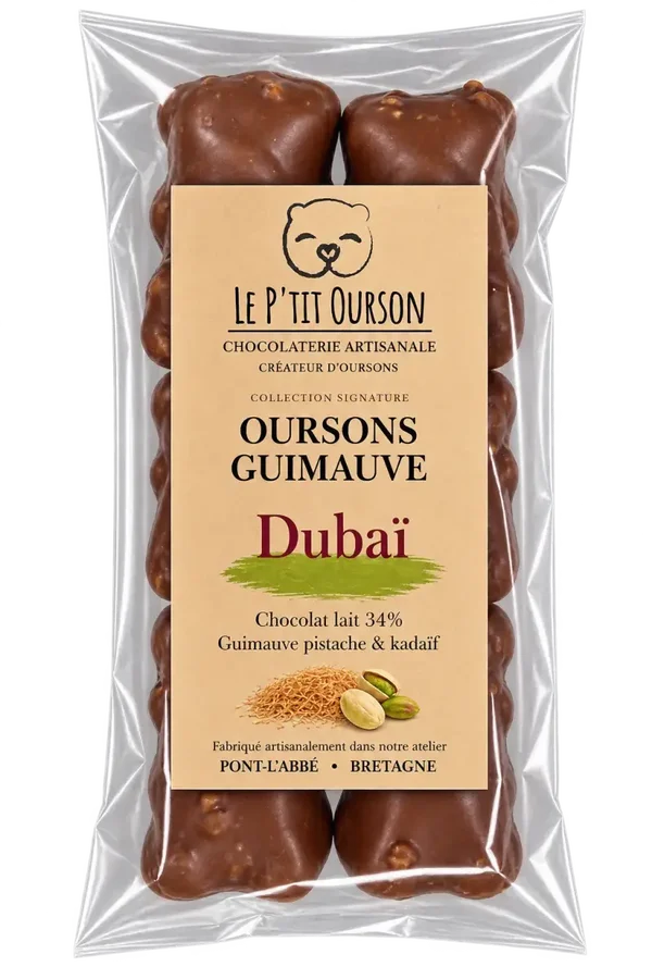 Oursons Guimauves Dubaï – Chocolat lait 34%