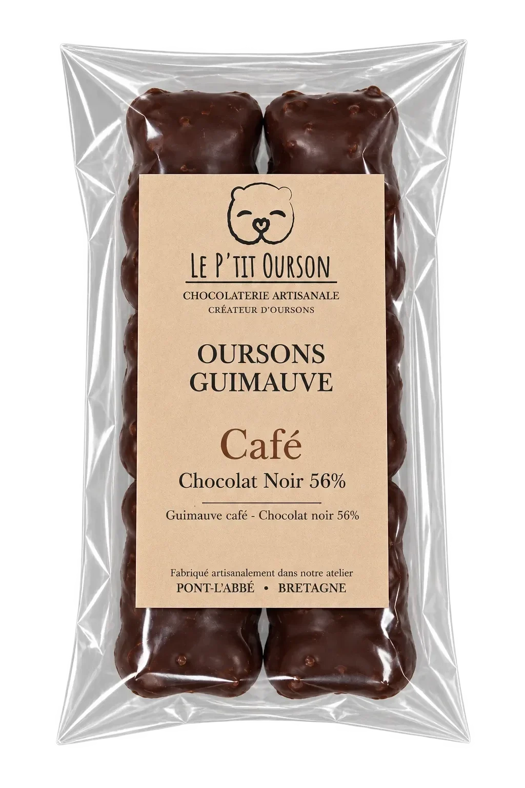 Oursons Guimauve Café - Chocolat noir 56%