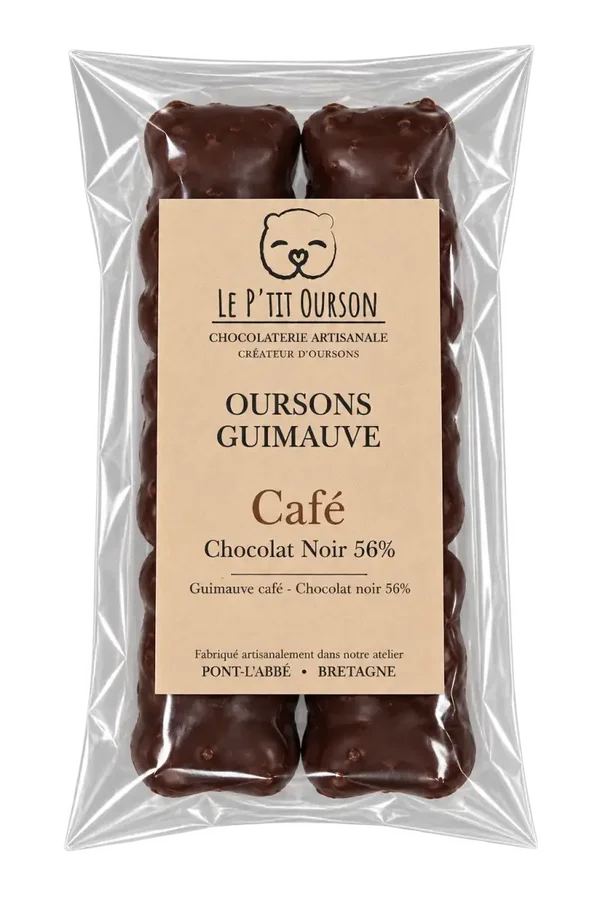 Oursons Guimauve Café - Chocolat noir 56%