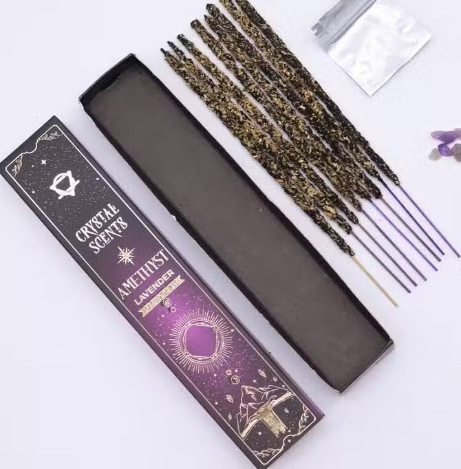 Encens & Cristaux Améthyste - Coffret Lavande