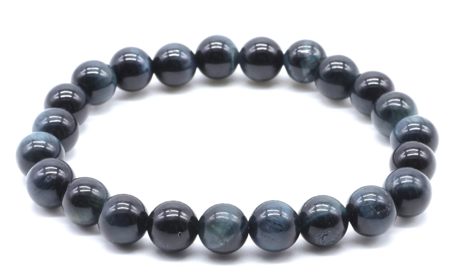 Bracelet Oeil de Faucon 'AA' perles 8mm