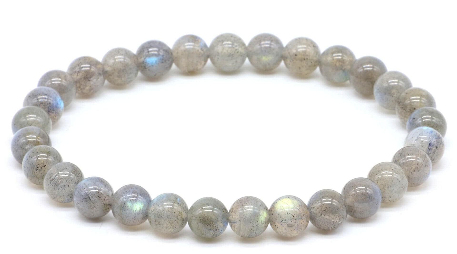 Bracelet Labradorite 'AA' perles 8mm