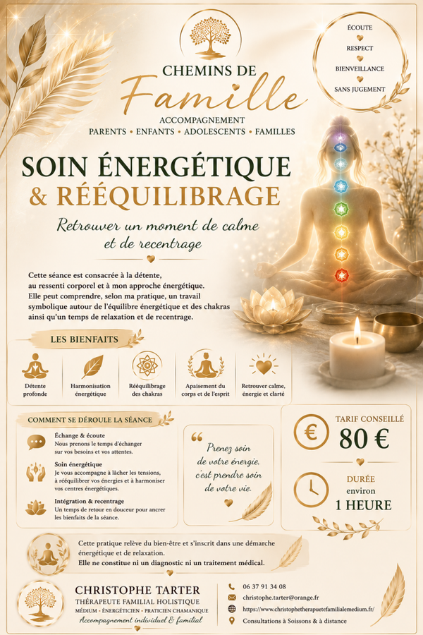 Soin énergétique & rééquilibrage