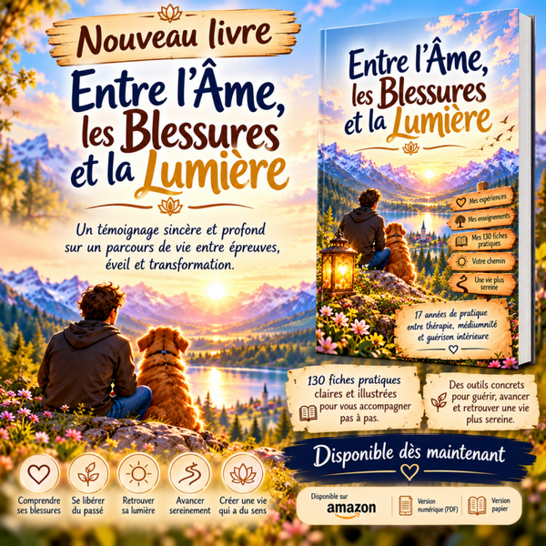 ✨ MON NOUVEAU LIVRE EST DISPONIBLE ✨ Entre l’Âme, les Blessures et la Lumière