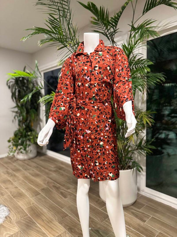 Animal Print Mini Dress