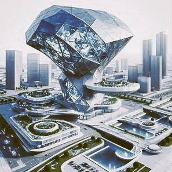Futuristic City (140)  Futuristische Stad (140)