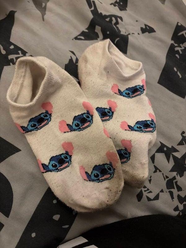 Stitch sokken – gedragen item