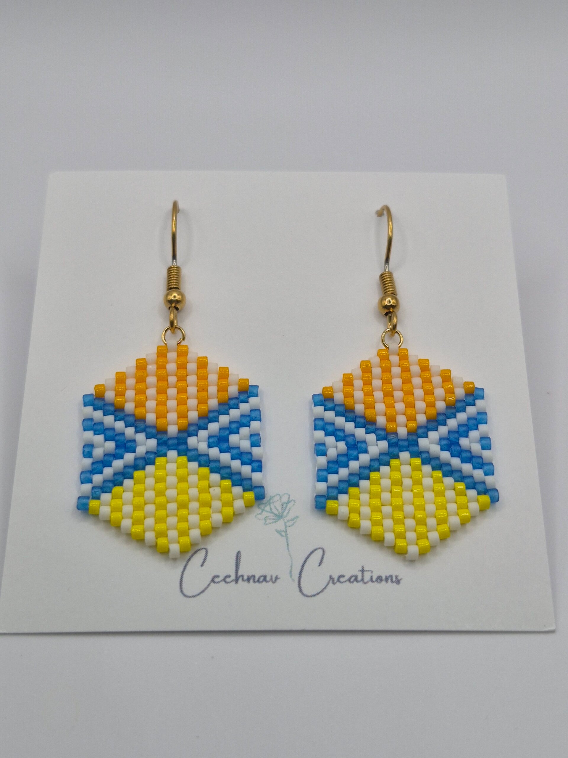 Noëmie  - geel/oranje/blauw