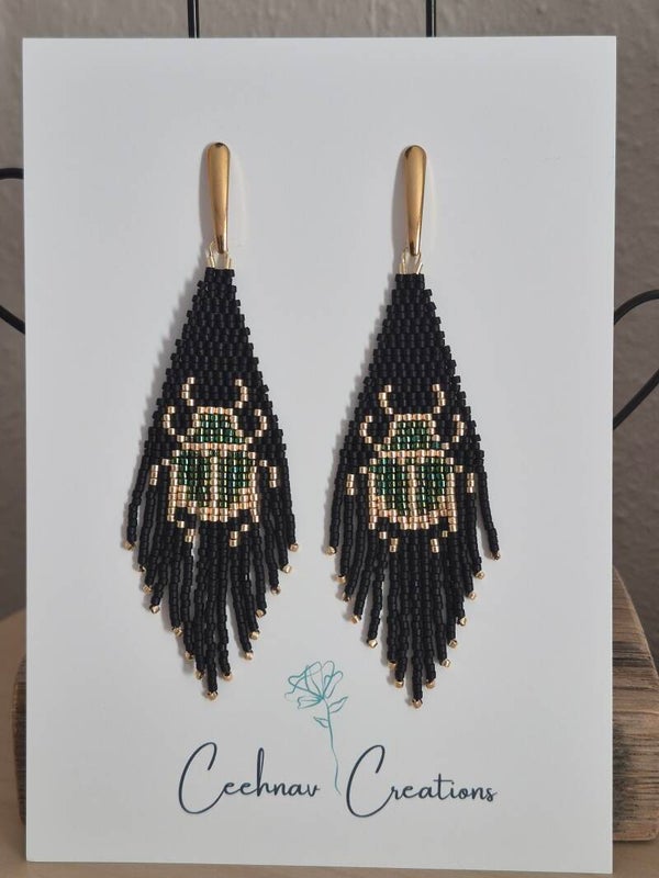 Scarabée Nocturne –  dark green Iris
