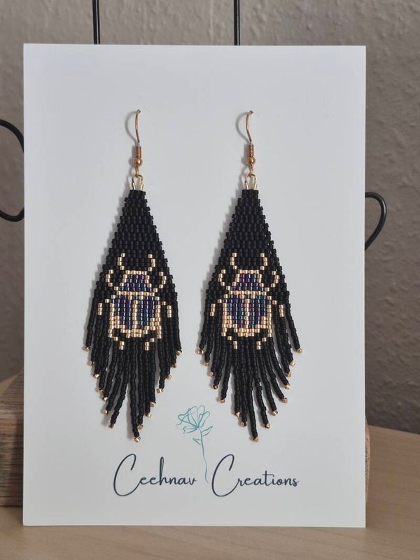 Scarabée Nocturne –  aubergine luster